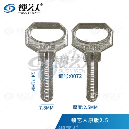 平板DMS钥匙胚 打点钥匙料 0072